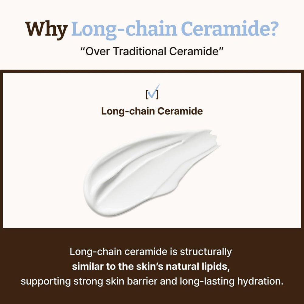 Crema barriera DR.REJU-ALL Advanced LC-Ceramide: Confronto tra ceramidi a lunga catena e ceramidi tradizionali.