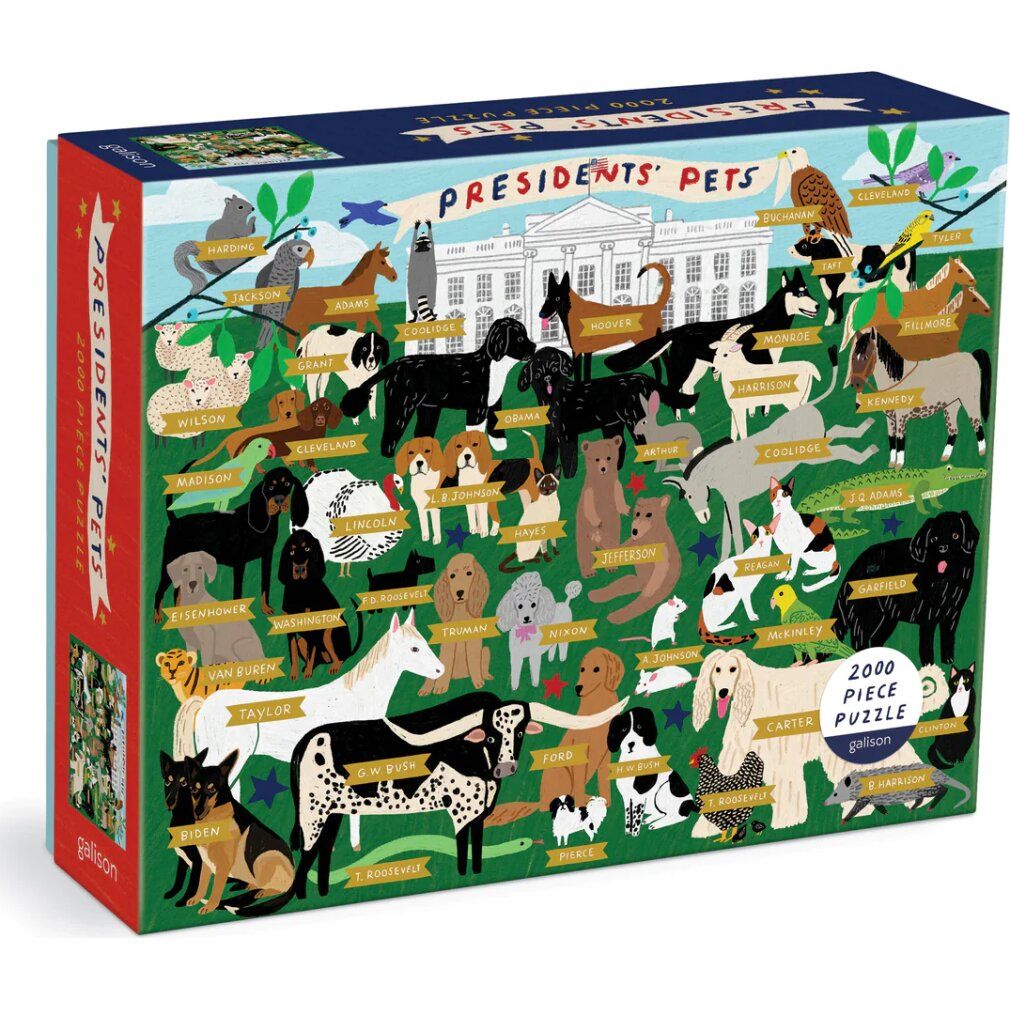 galison Puzzle Animali del Presidente 2000 pezzi