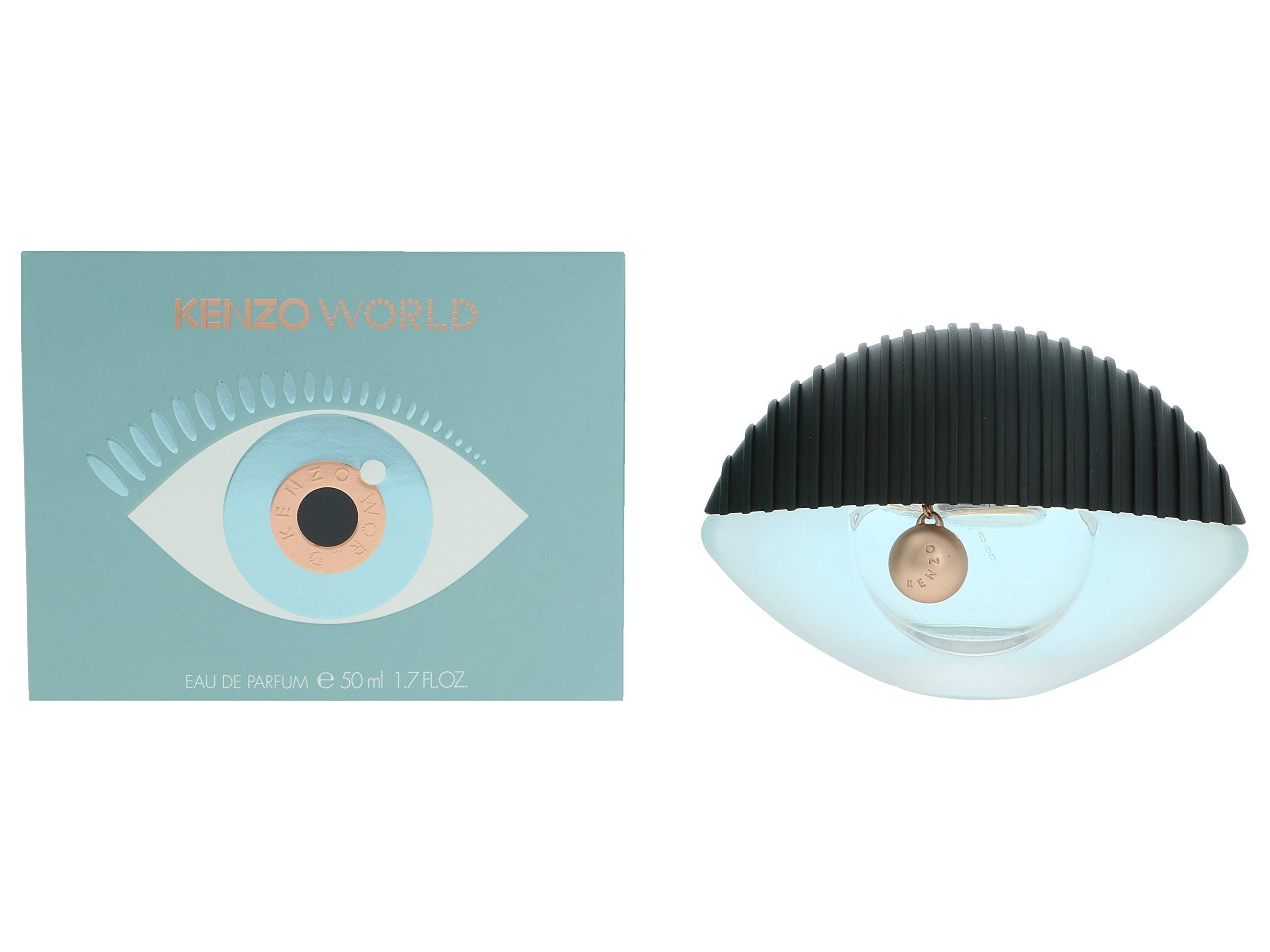 Kenzo World Eau de Parfum confezione 50ml con motivo occhio.