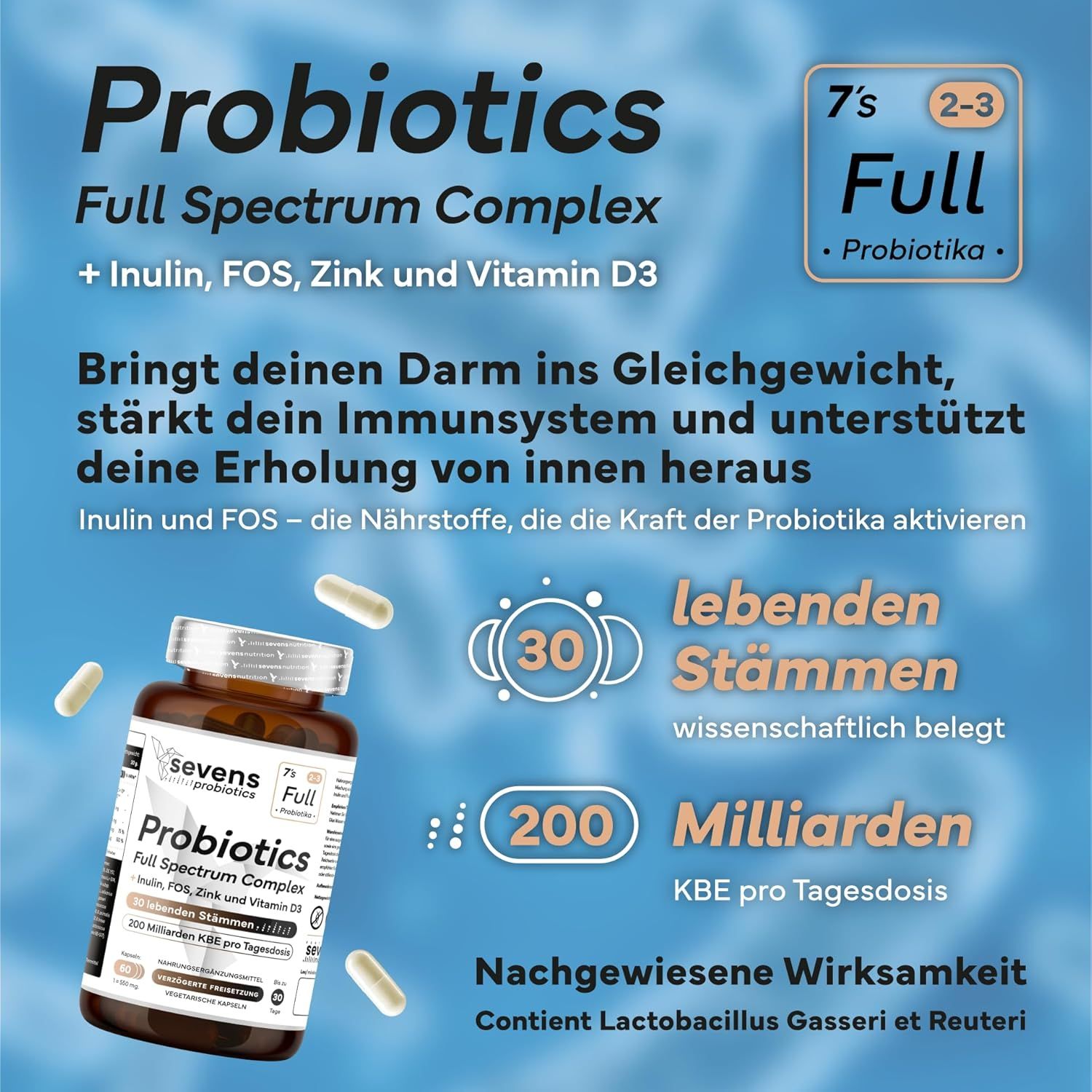 SEVENS NUTRITION Capsule Complesso di Probiotici