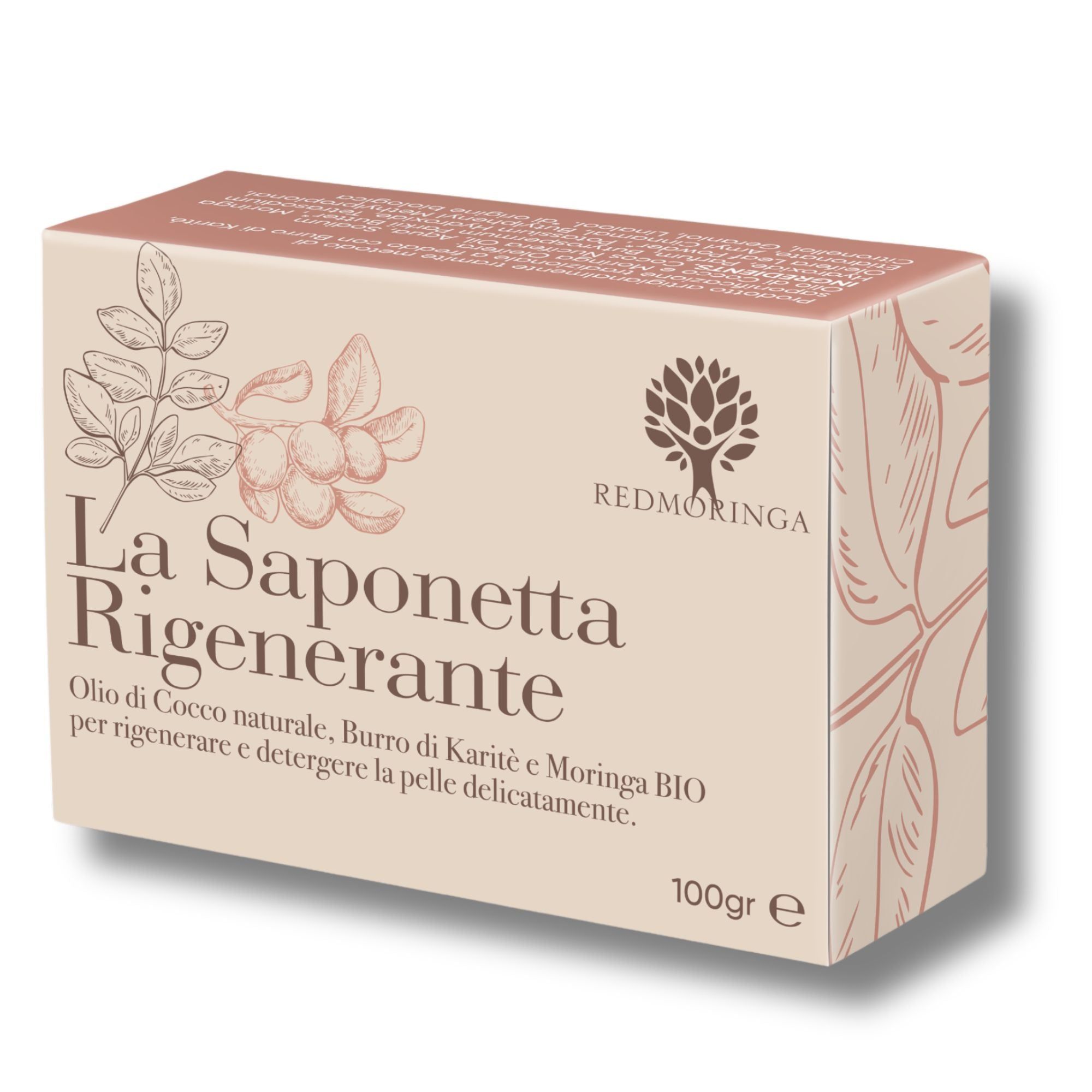 RedMoringa Saponetta Rigenerante Naturale – Detergente Nutriente