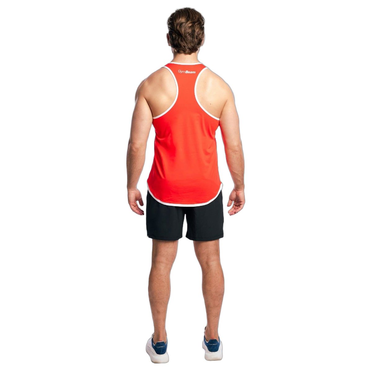 GymBeam Canotta uomo stringer in cotone e poliestere Lifting Society Flame