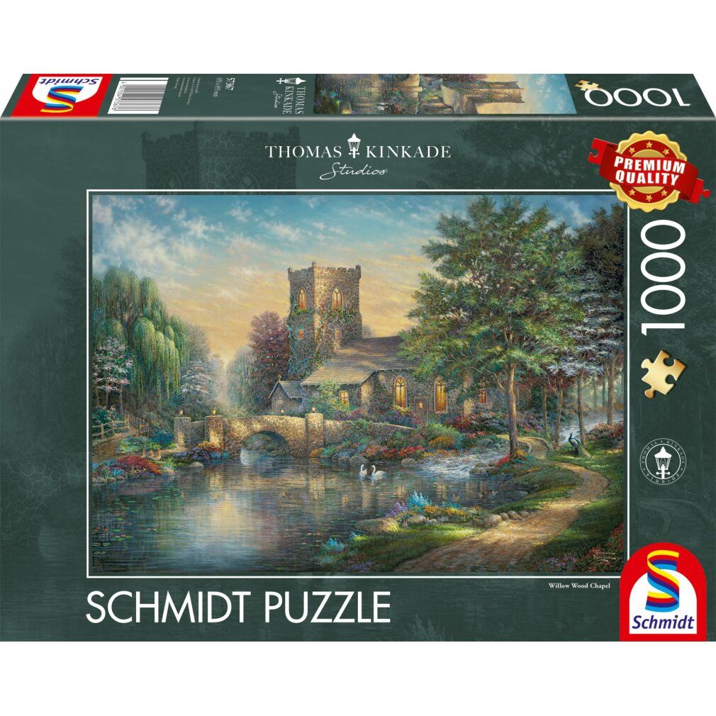 Puzzle schmidt Cappella nella foresta di salici 1000 pezzi