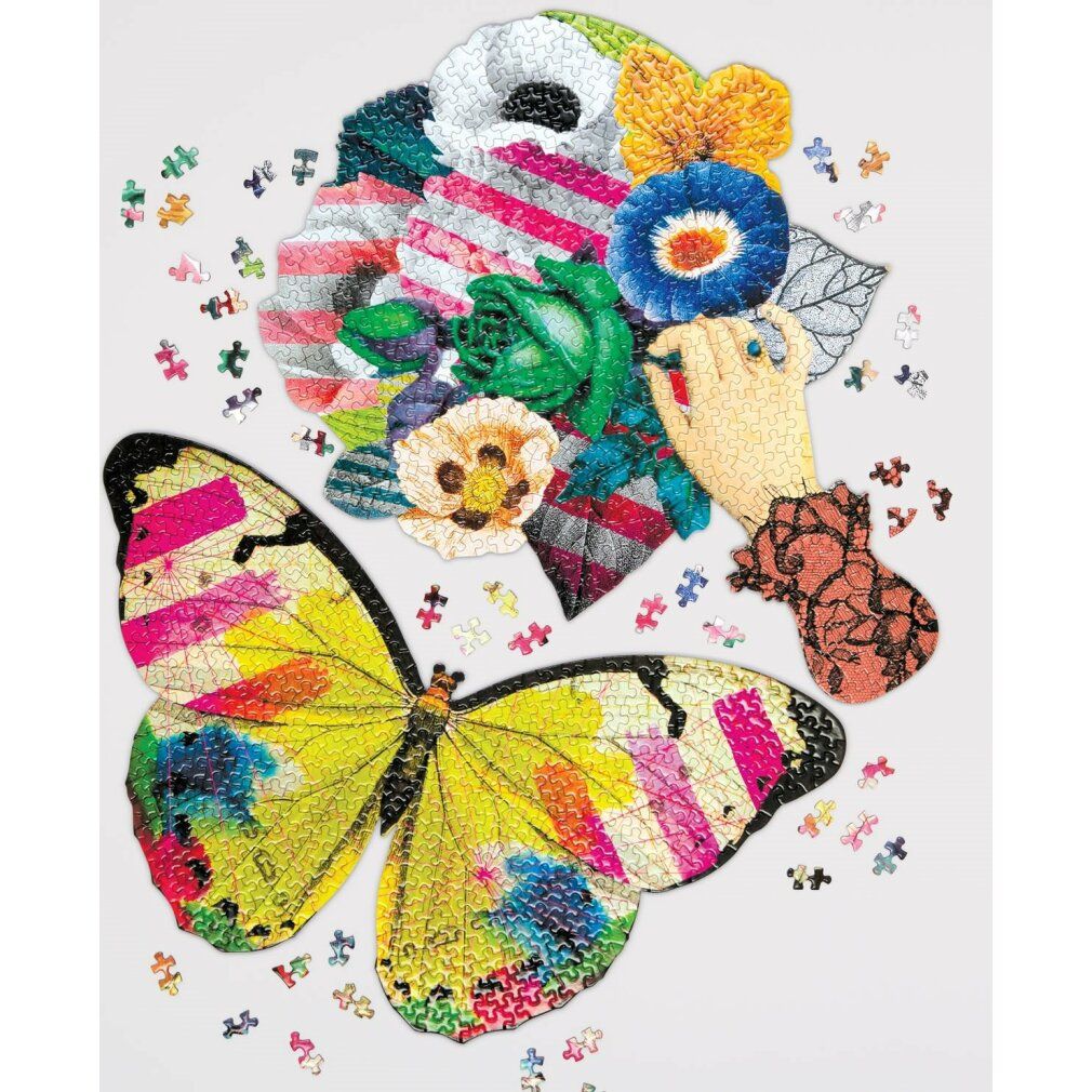 galison Puzzle a forma di Christian LaCroix: set Frivolités 2in1 850 pezzi
