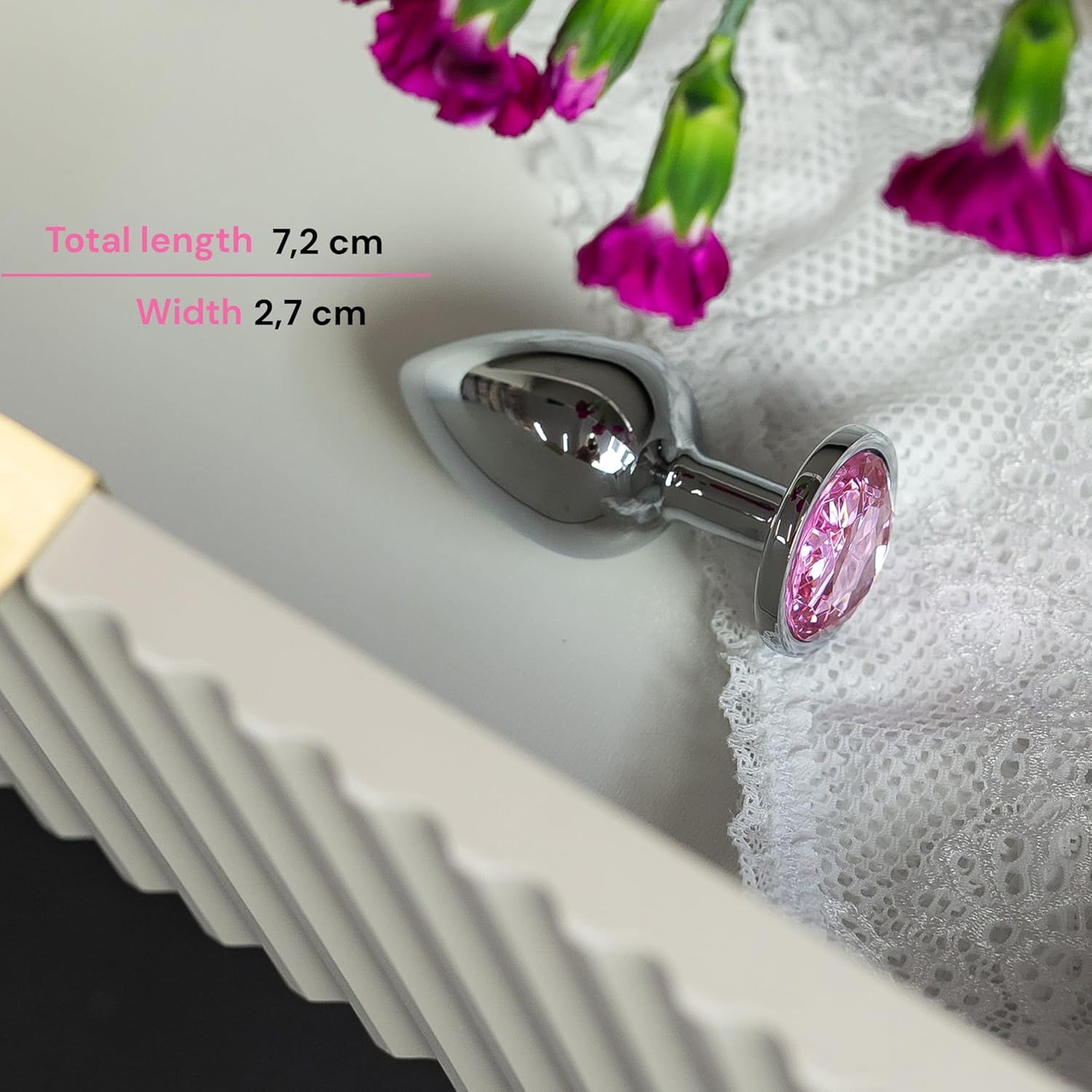 FOPS plug anale per donne in acciaio inox