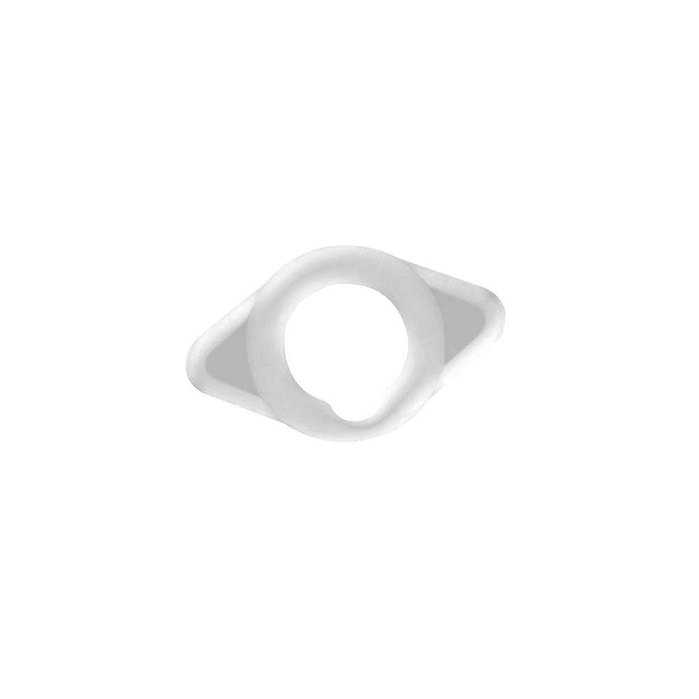 Anello JOYDIVISION MAXIMUS 15mm bianco, isolato. Forma ergonomica con apertura centrale.
