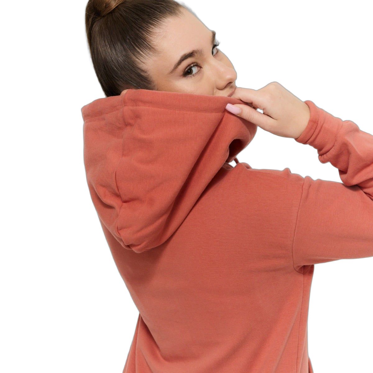 GymBeam Felpa donna lunga con cappuccio Limitless Cinnamon