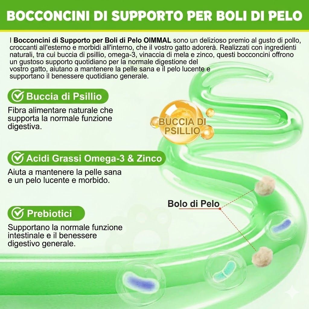 Abodiuss anti boli di pelo per gatti