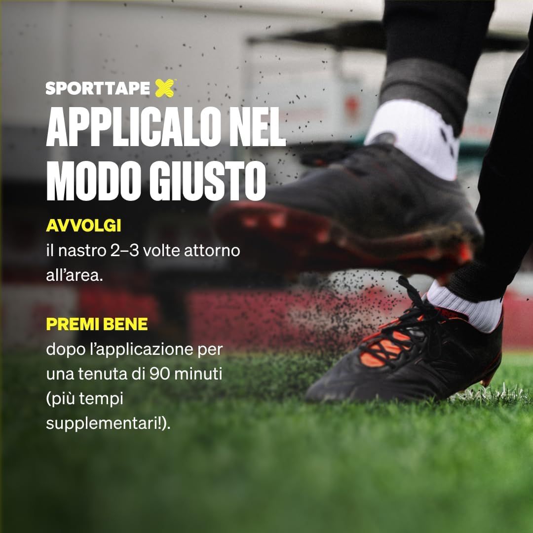 SPORTTAPE Bendaggio Autoadesivo - 5 cm x 4,5 m Misto