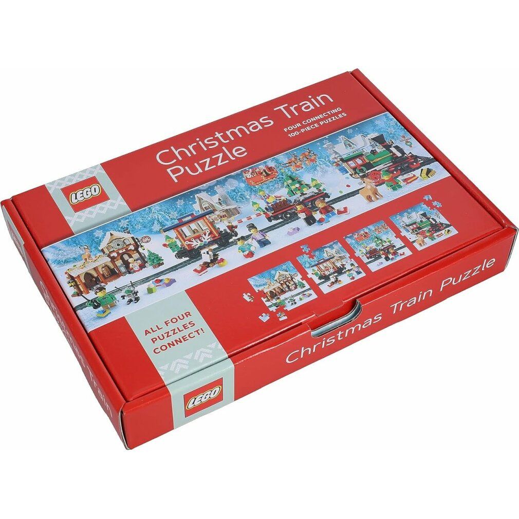 libri cronaca lego® Puzzle del treno di Natale 4x100 pezzi