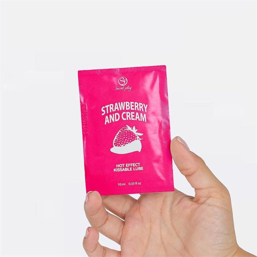 Sacchetto lubrificante Secret Play, Fragola e Panna, 10ml.