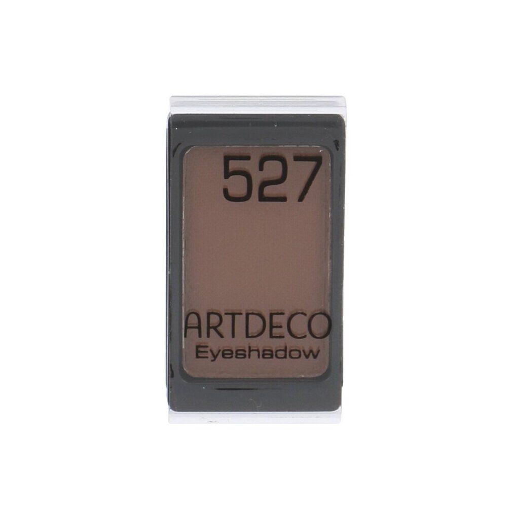 Ombretto marrone in confezione nera. Stampa '527' e 'ARTDECO Eyeshadow'.