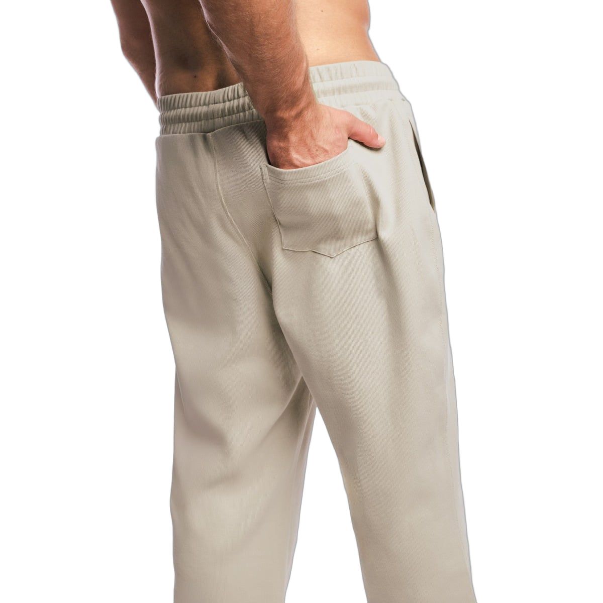 GymBeam Joggers uomo oversize con gamba larga e coulisse Aura Grey