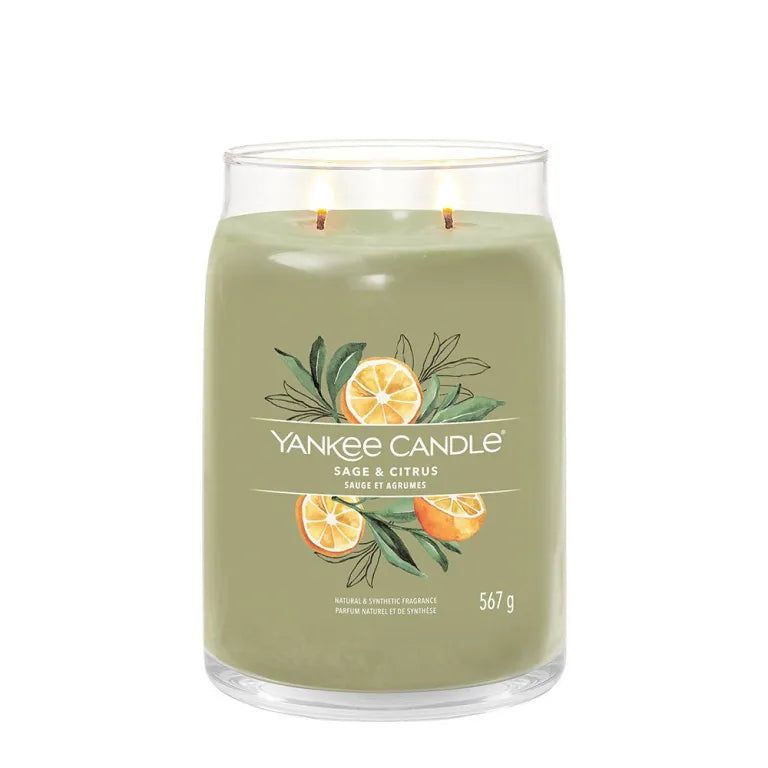 Yankee Candle Sage & Citrus Signature - Giara grande