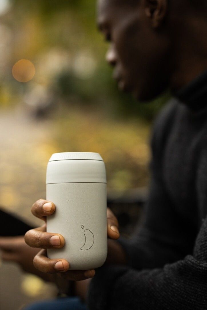 Tazza da caffè Chillys Serie 2 Bicchiere da bere grigio granito da 340 ml