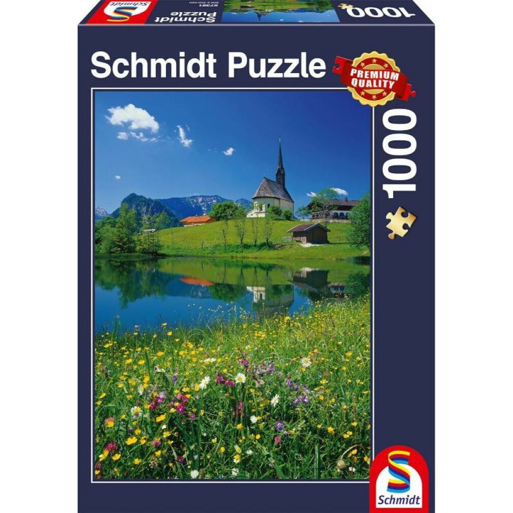 Puzzle da 1000 Pezzi - Inzell, Einsiedlhof e la Chiesa di San Nicola
