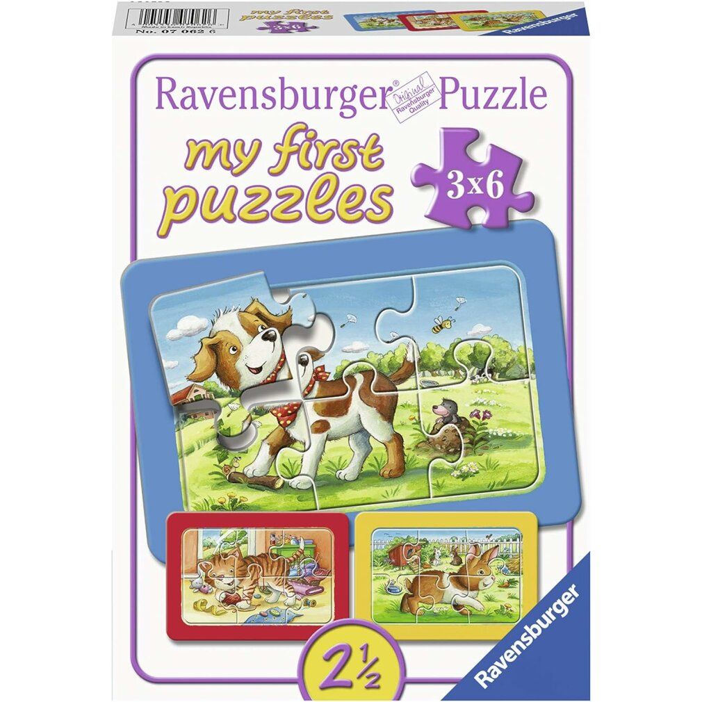 ravensburger i miei primi amici animali 3x6 parti