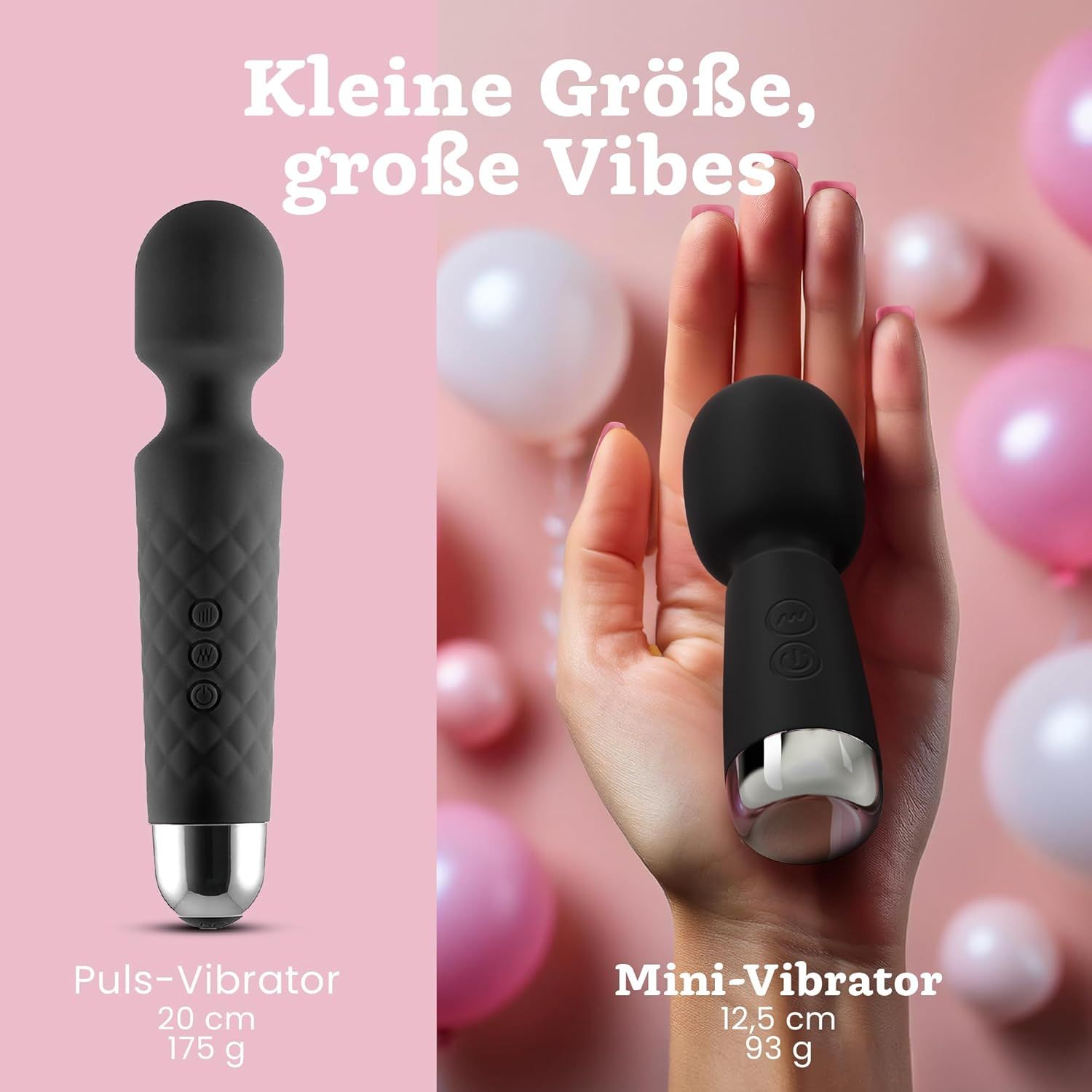 Oliver James Bullet Mini Vibratore, colore nero