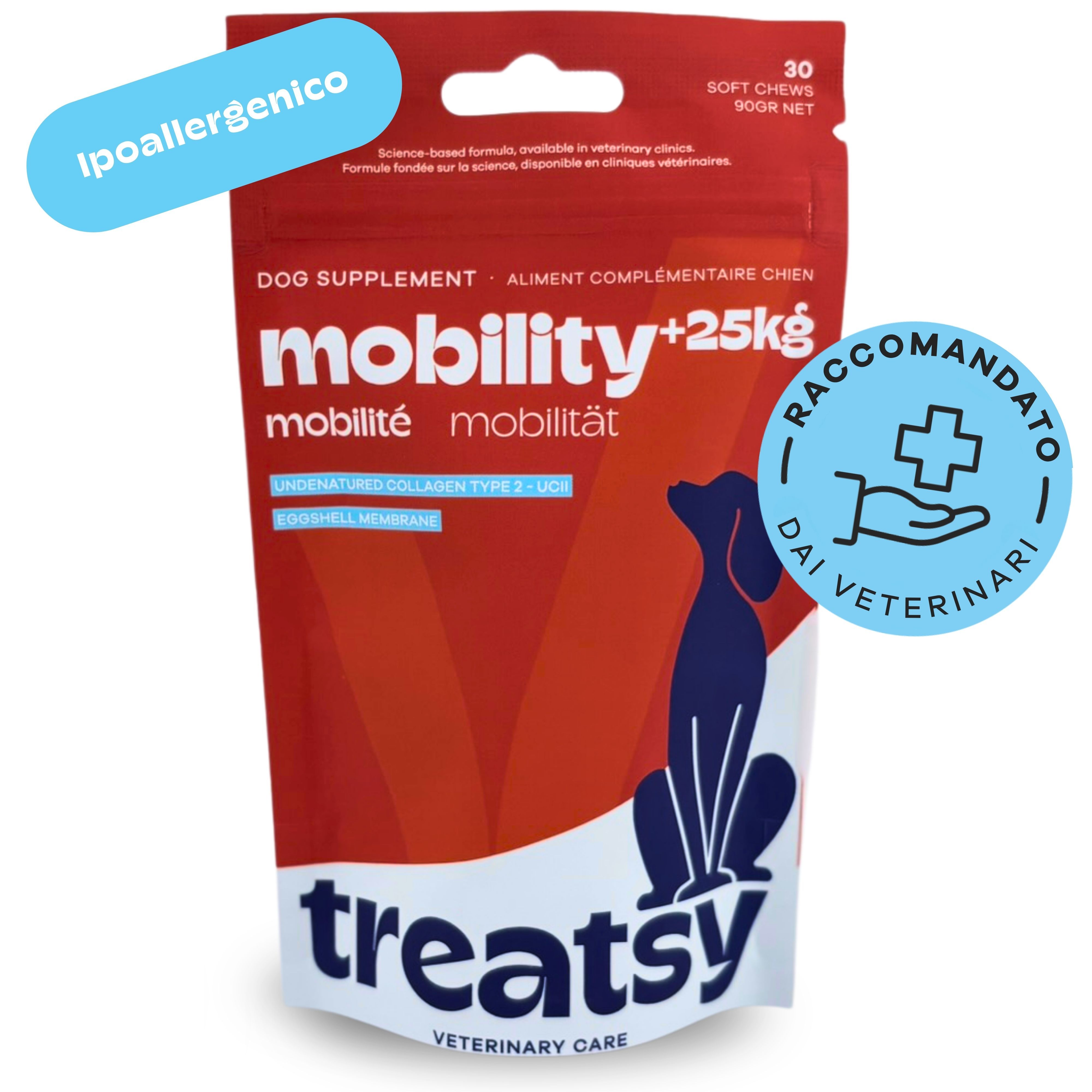 Treatsy Integratore Alimentare – Mobilità per cani di taglia grande (+25kg)