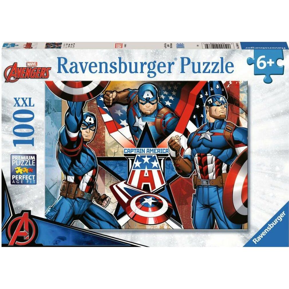 Ravensburger - Puzzle Marvel Capitan America 100p