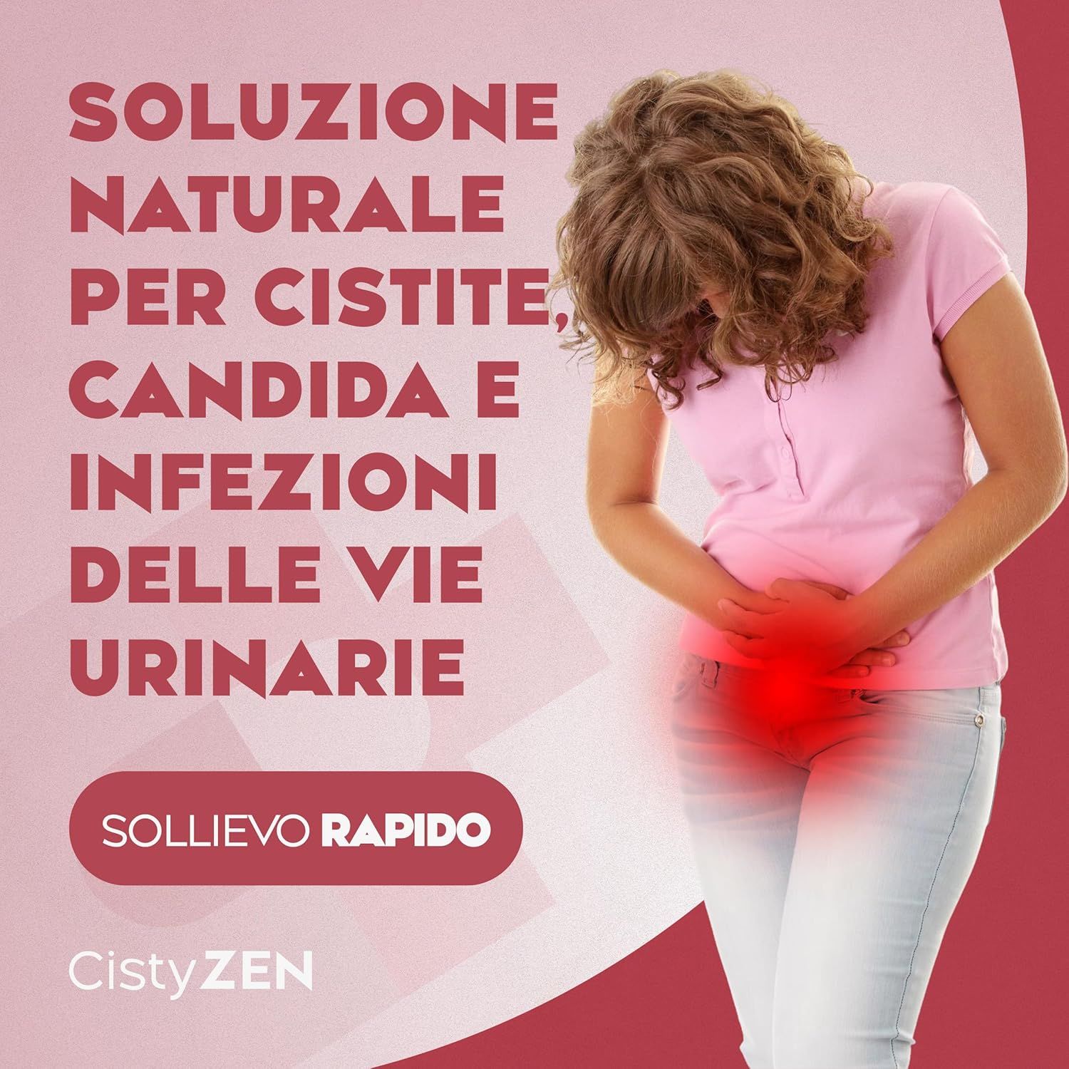 Cistyzen, D‑mannosio e Mirtillo Rosso – Integratore Naturale per CISTITE, Infezioni Urinarie