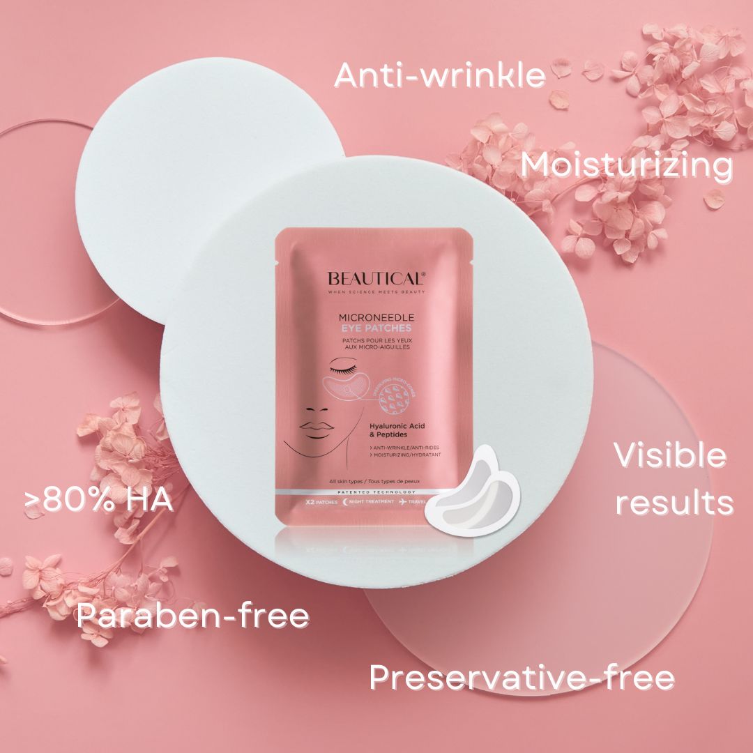 Confezione rosa BEAUTICAL. Testo: Anti-rughe, idratante, risultati visibili.