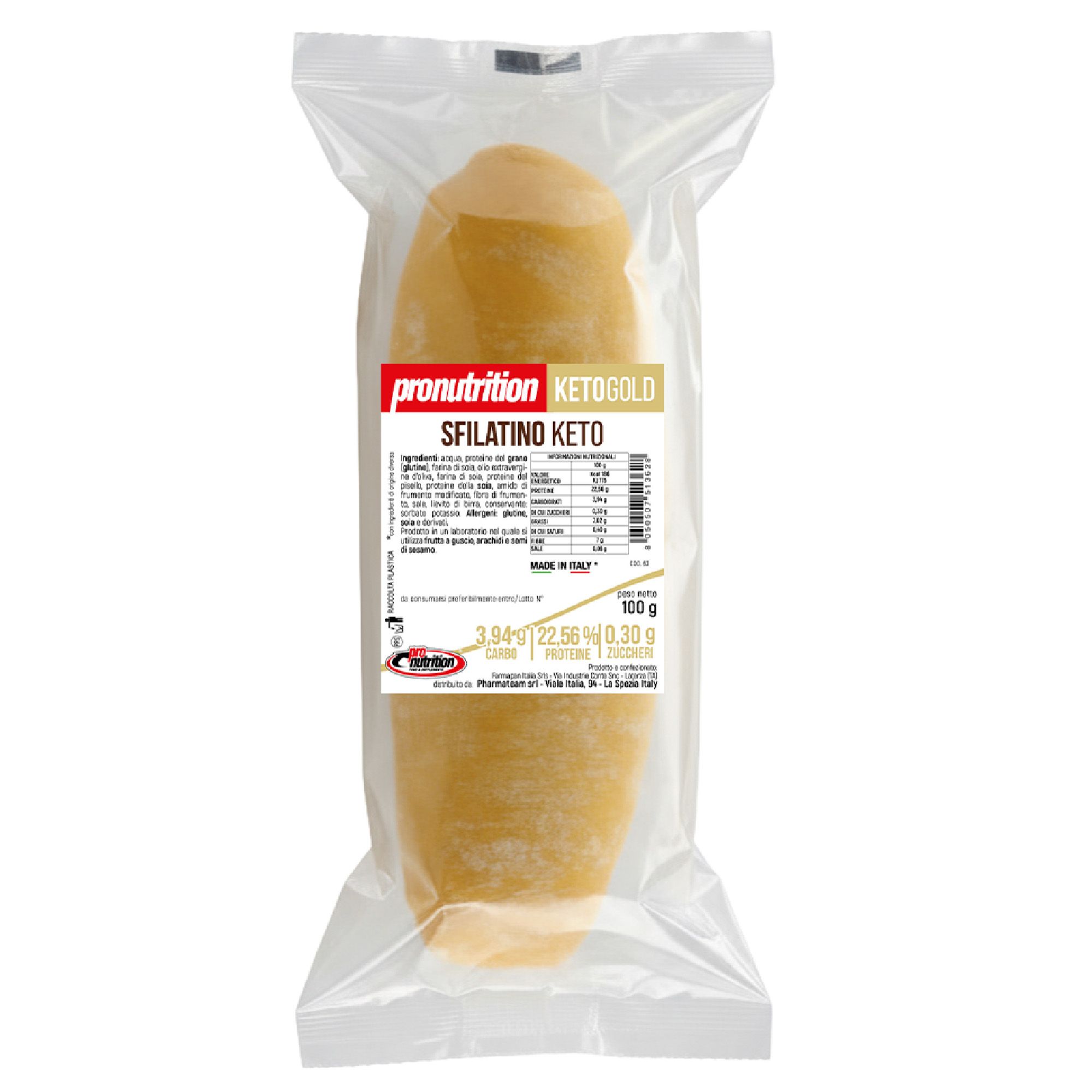 Pronutrition Sfilatino Keto - Pane Proteico a Lievitazione Naturale - Low Carb - 120g