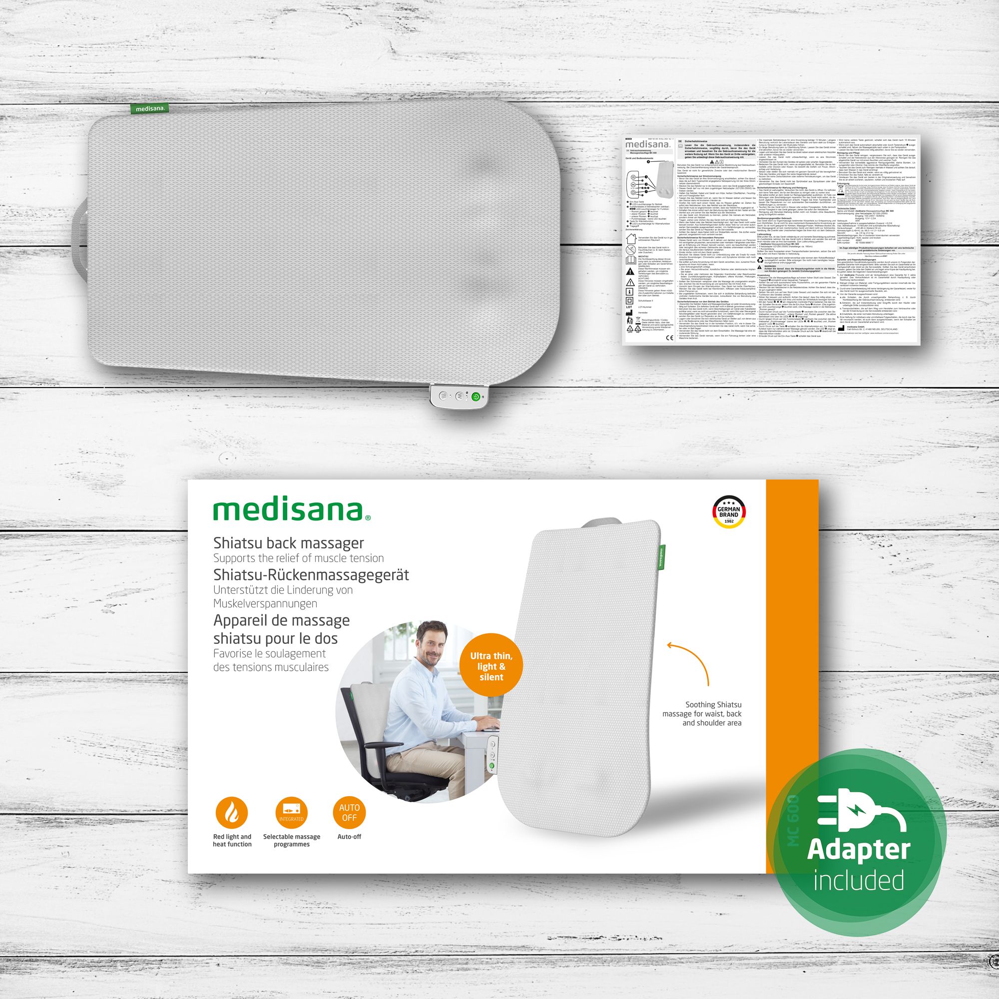 medisana MC 600 coprisedile massaggiante