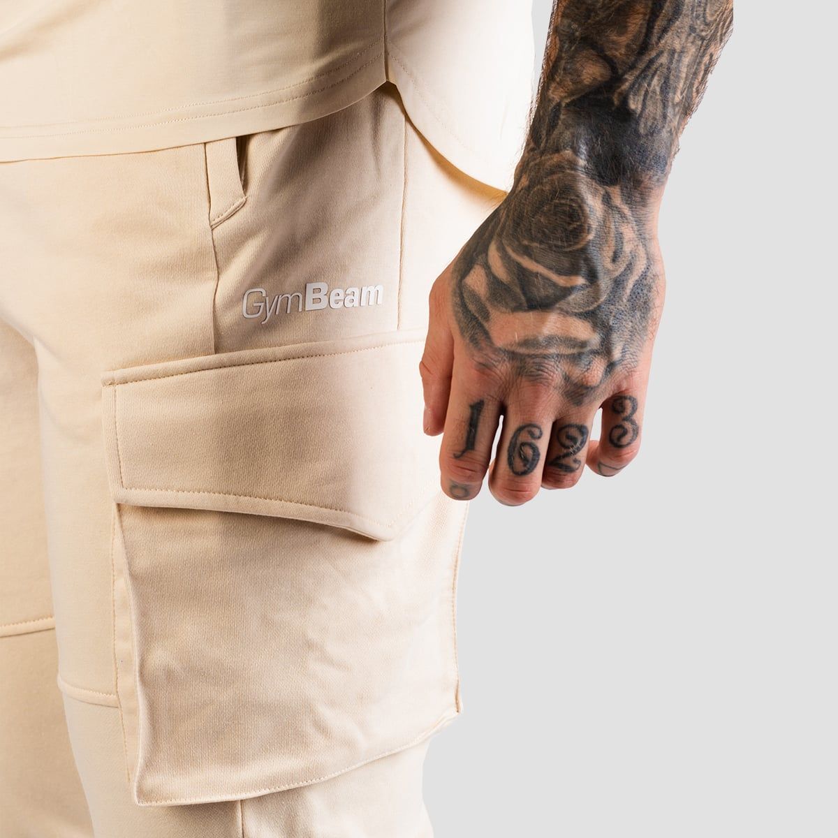 GymBeam Pantaloni sportivi uomo slim TRN Sand