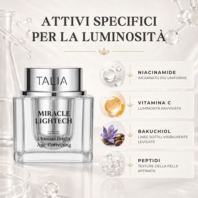 Talia Heaven's Dew 2% Acido Ialuronico 5% Complesso Peptidico Crema Rassodante Anti-Rughe, 50 ml.