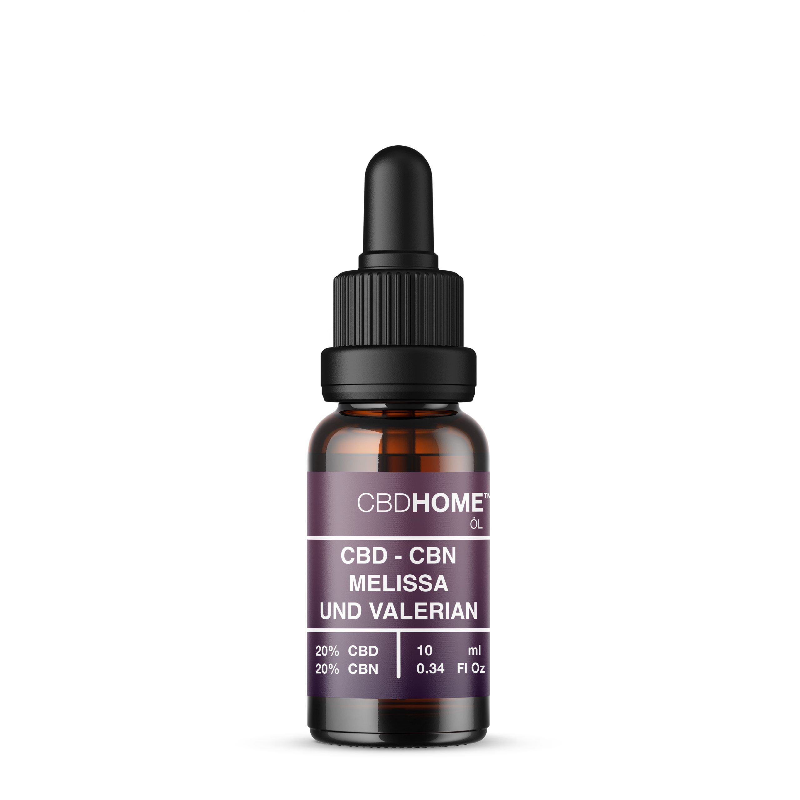 CBD HOME – Olio di CBD con CBN, melissa e valeriana – 20% CBD e 20% CBN