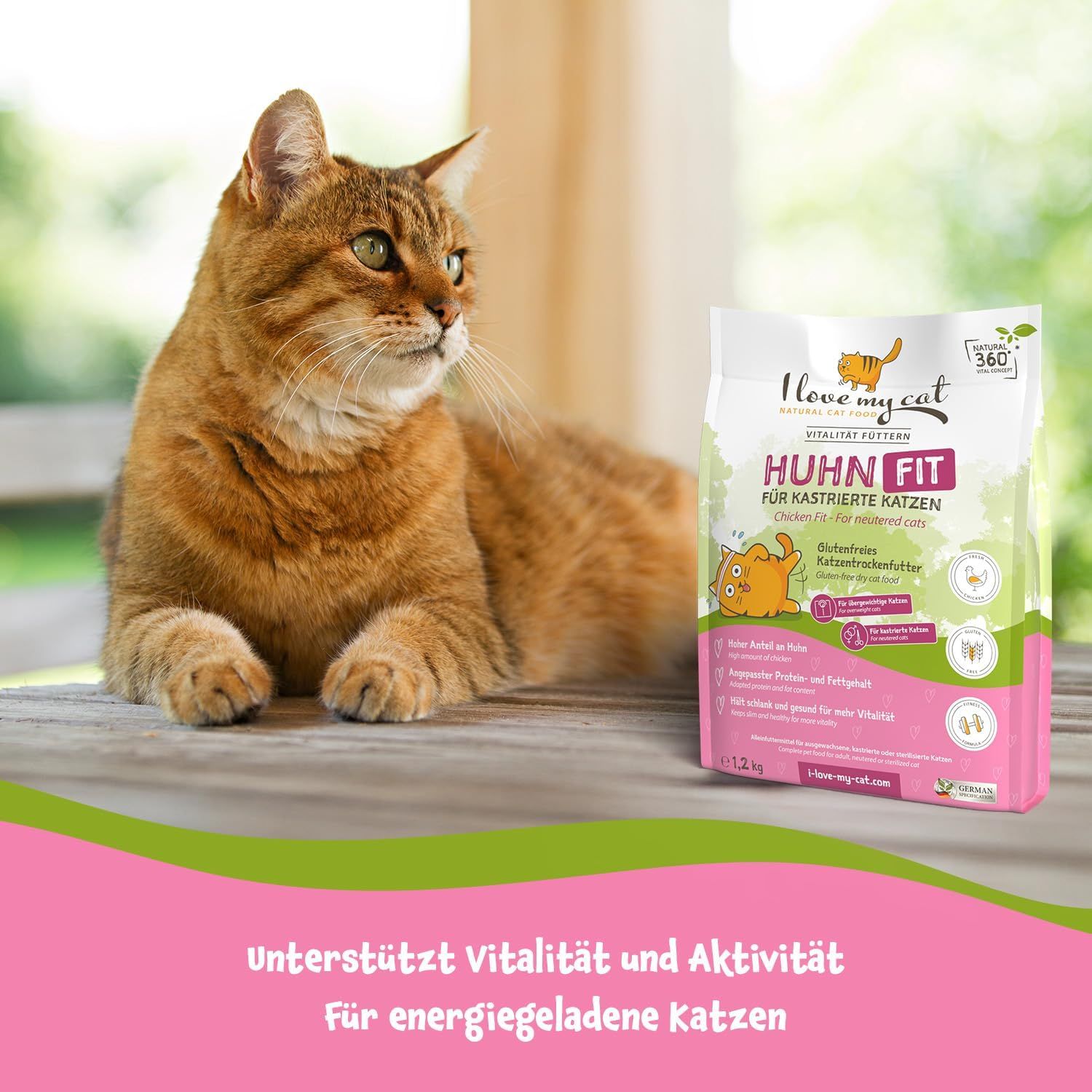 I love my cat Croccantini con pollo Light per gatti sterilizzati