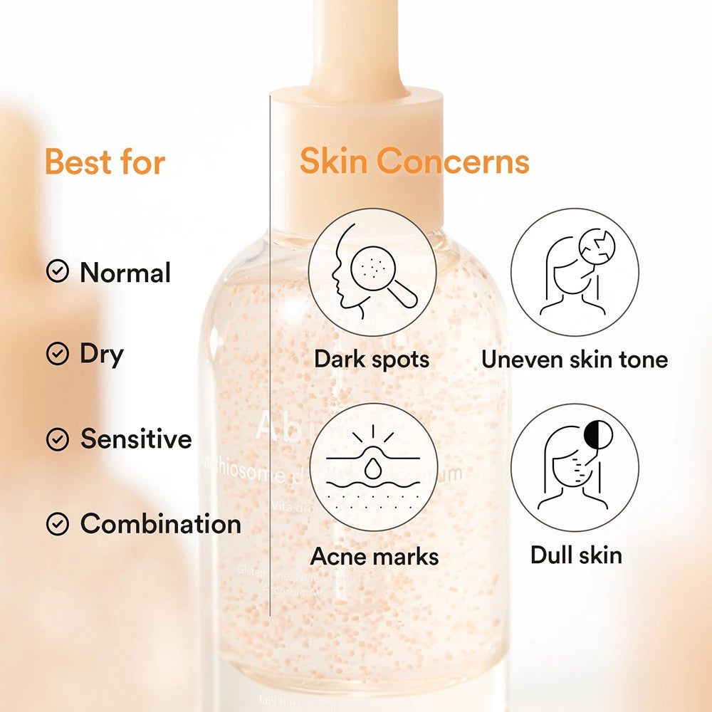 Flacone del prodotto con testo: Ideale per: Normale, Secca, Sensibile, Mista. Problemi della pelle: Macchie scure, acne, incarnato non uniforme.