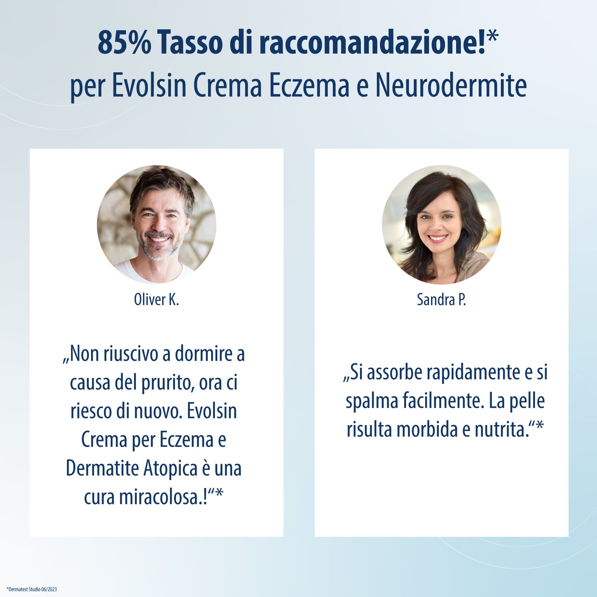 Donna applica crema. Applicazione: 2-3 volte al giorno. Applicare uno strato sottile. Uso a lungo termine.