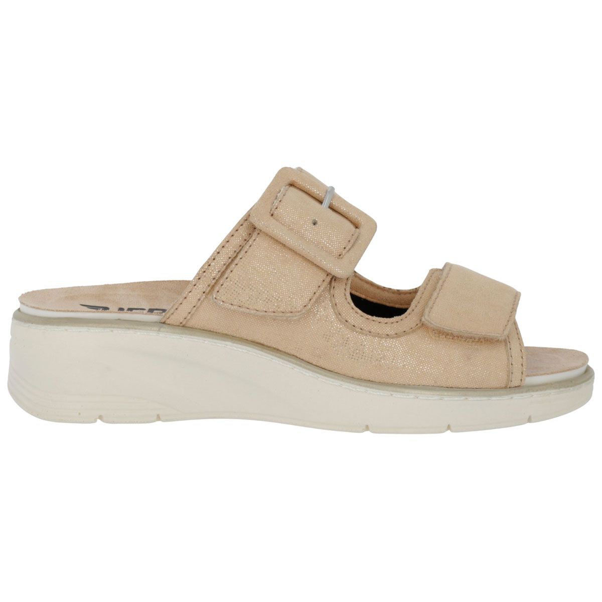 Hergos H5800 - Sabot in pelle e tessuto elasticizzato con plantare estraibile