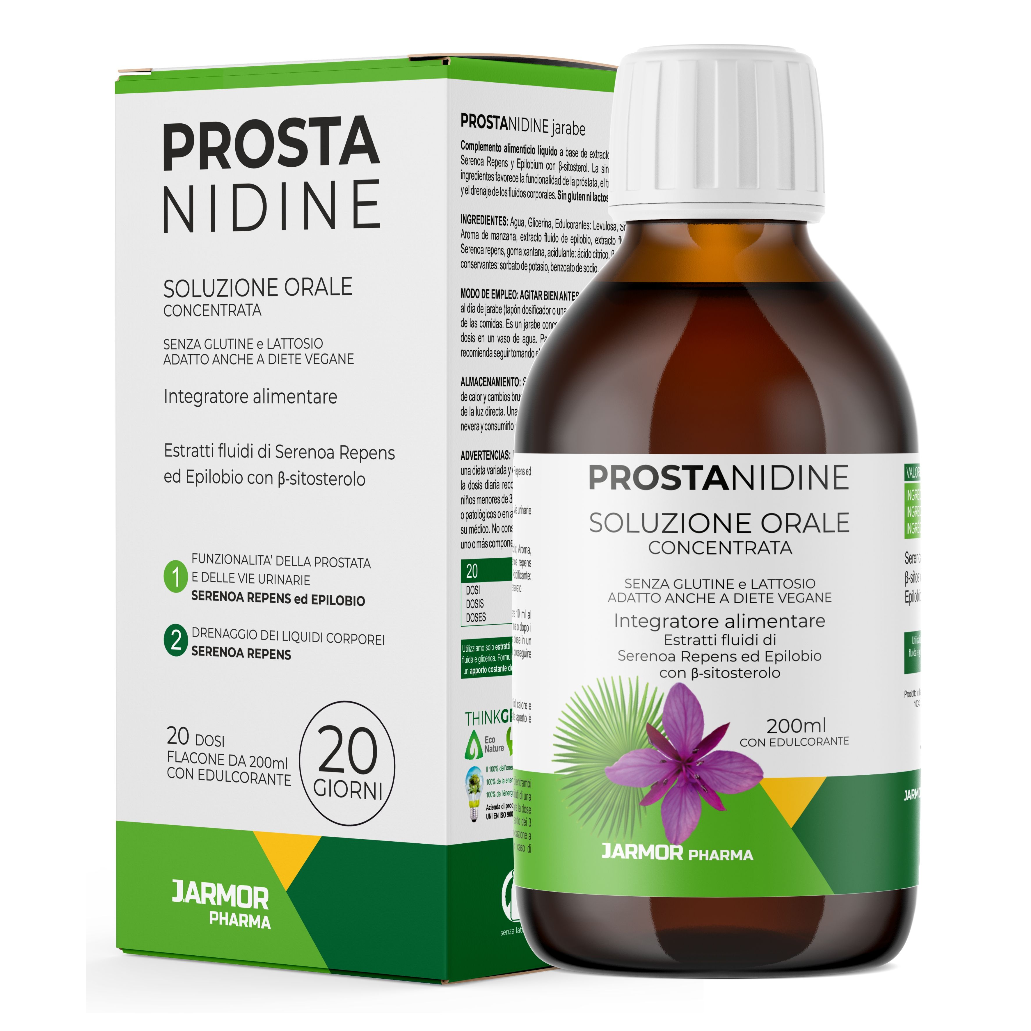 Serenoa Repens e Epilobio Liquido con β-Sitosterolo - Supporto Prostata e Vie Urinarie