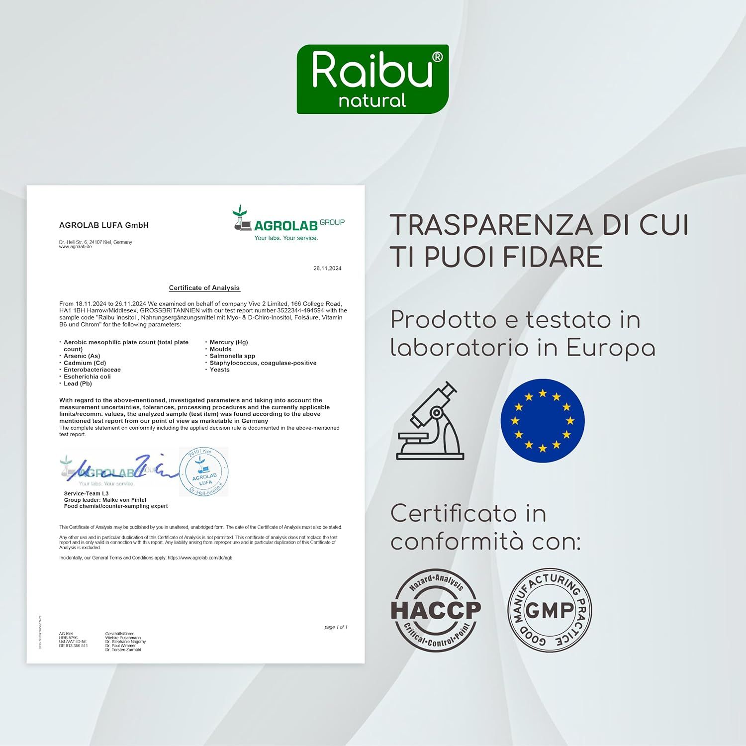 Myo Inositolo & D-Chiro Inositolo Capsule alto dosaggio - RAIBU