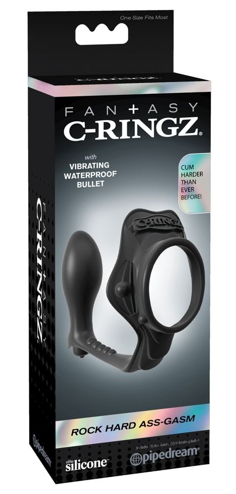 Confezione per Fantasy C-Ringz con proiettile vibrante, mostra il prodotto.