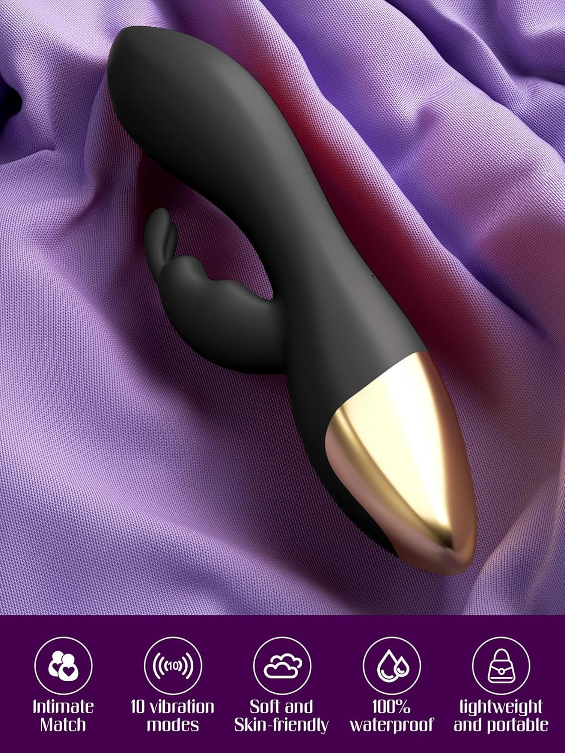 HIVEFUN Vibratore punto G nero