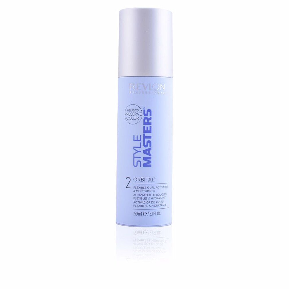 Revlon Style Masters 2 Orbital. Flacone con vaporizzatore. Flacone blu con informazioni sul prodotto. Contiene 150ml.