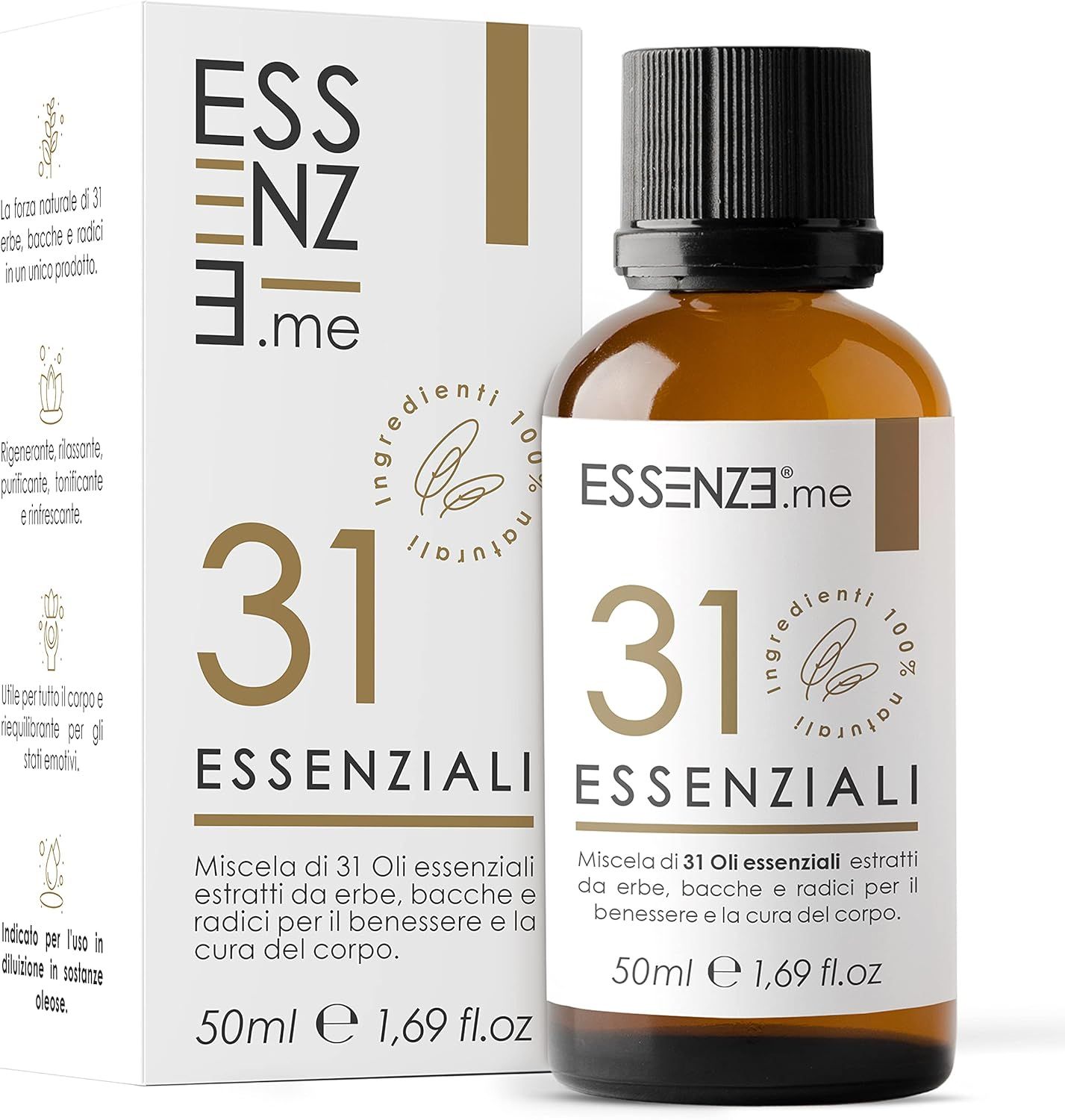 Essenze.me 31 Essenziali Olio alle 31 Erbe Multiuso - 50 ml