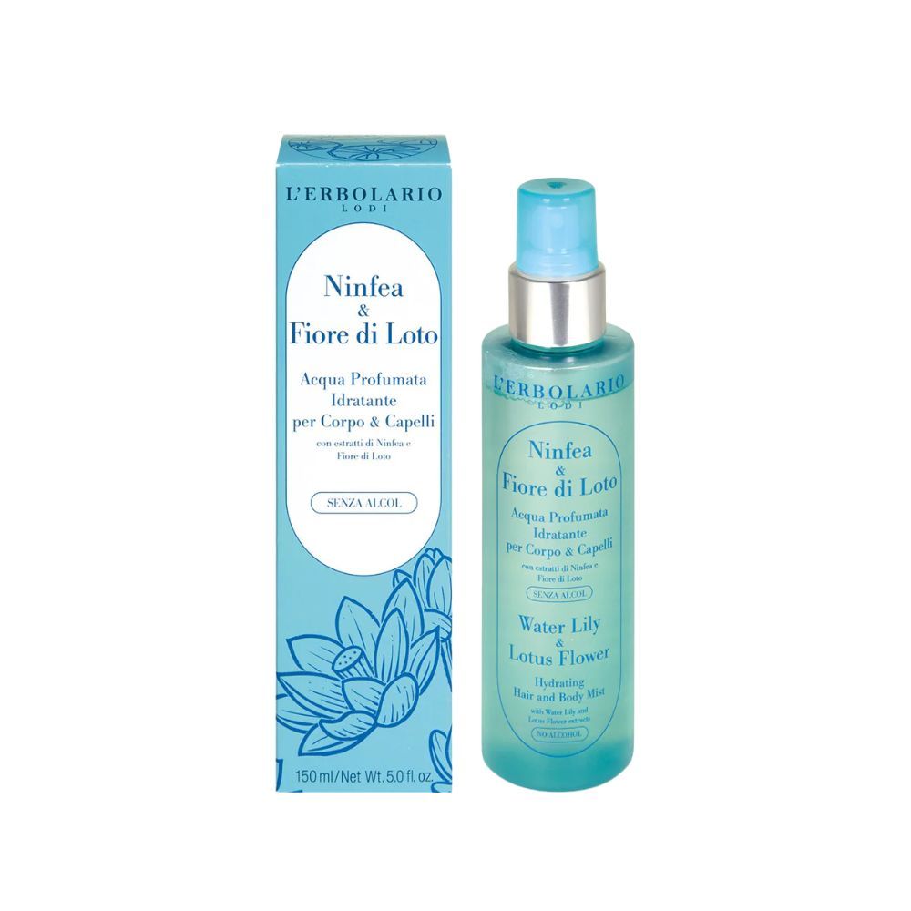 L'Erbolario - Acqua Profumata Ninfea & Fiore di Loto - Profumo Corpo e Capelli -