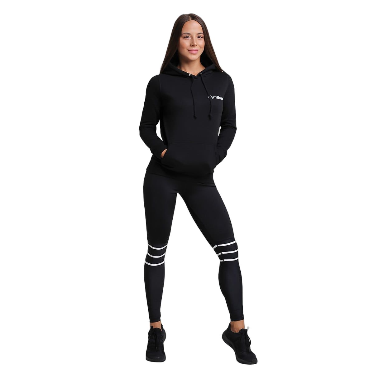 GymBeam Felpa donna PRO con cappuccio regular Black