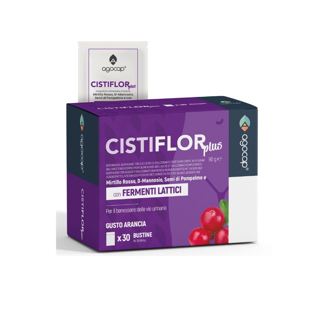 agocap - Cistiflor Plus integratore alimentare con D Mannosio e fermenti lattici per cistite forte