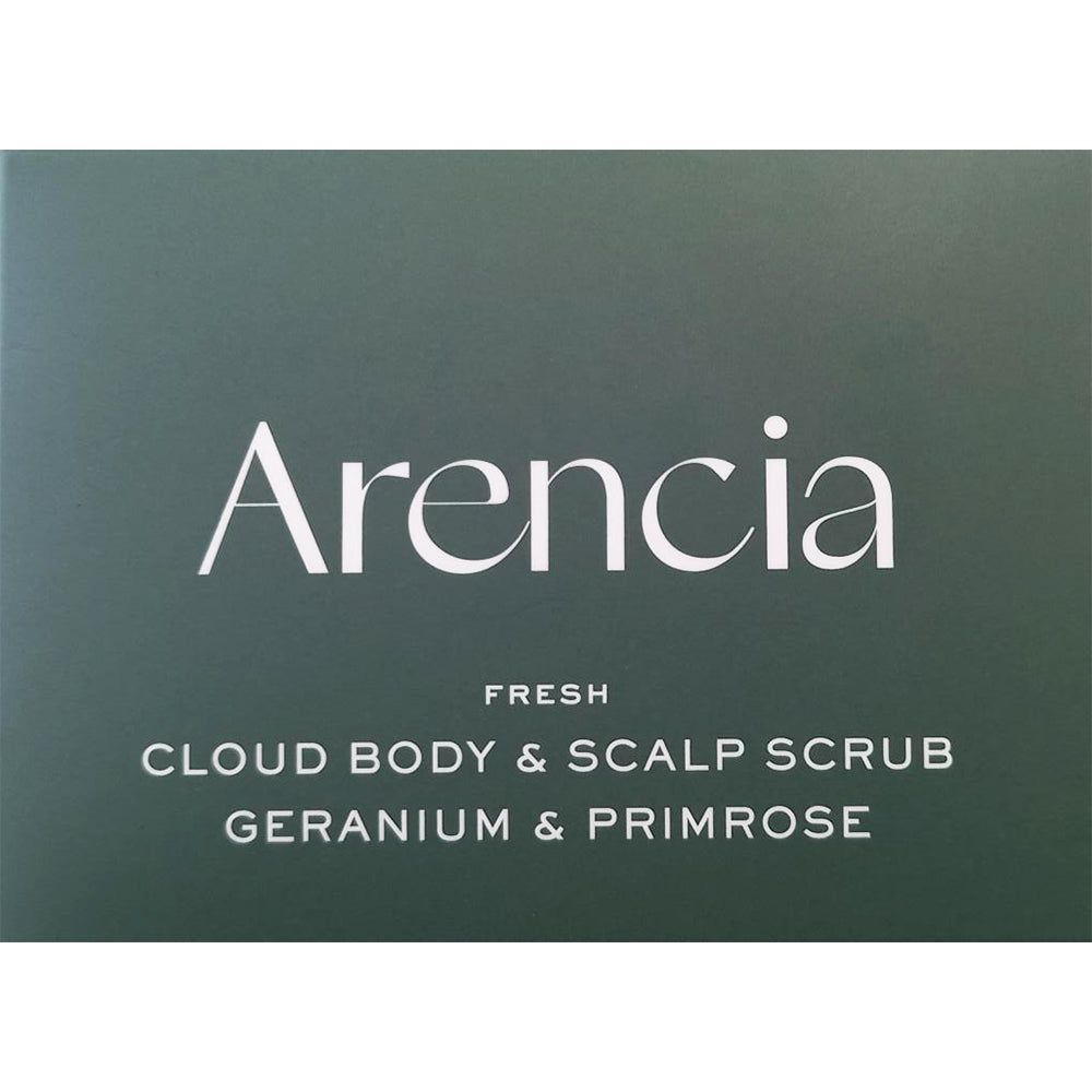 ARENCIA Fresh Cloud Scrub Corpo e Cuoio Capelluto Geranio & Primula.
