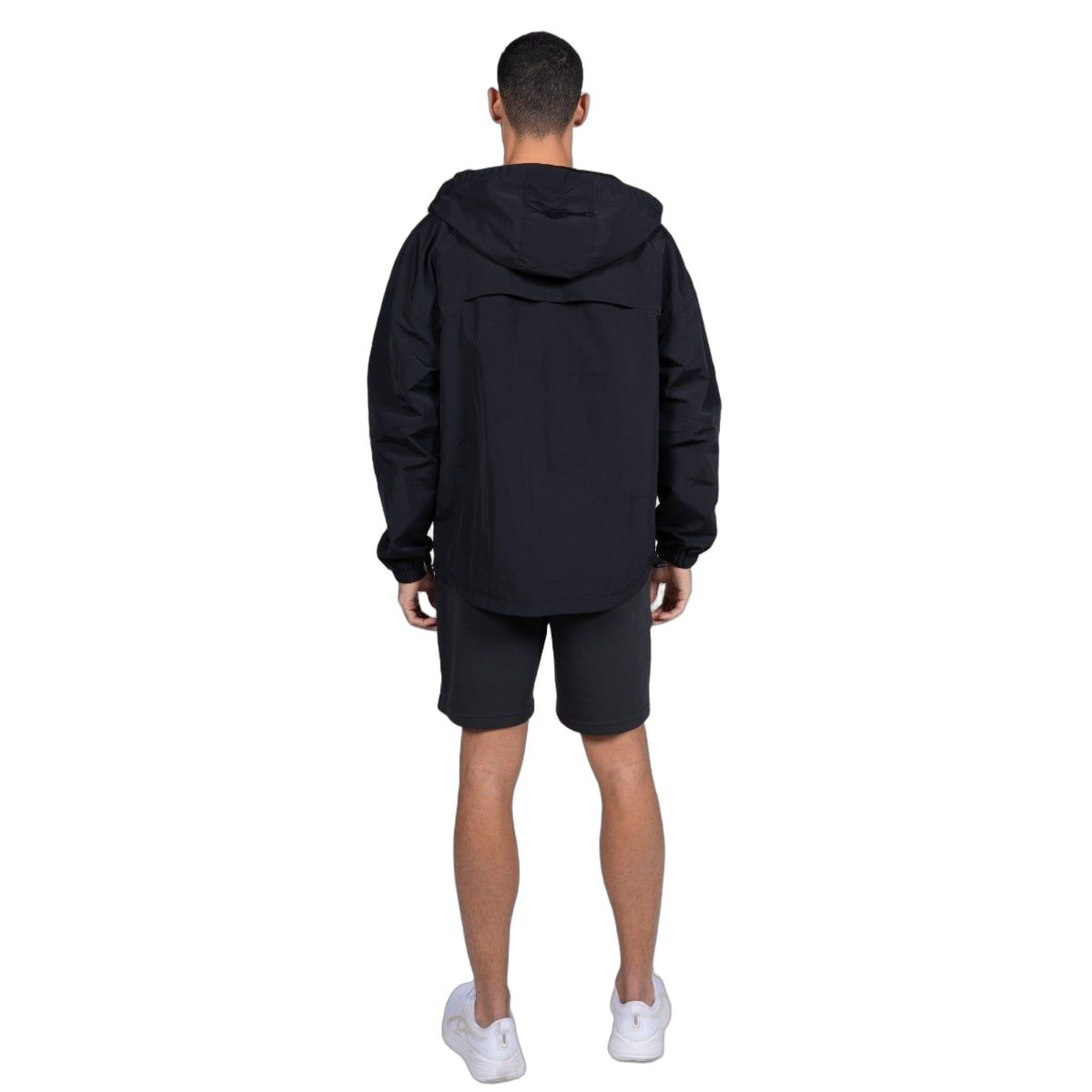 GymBeam Giacca uomo Relay con cappuccio e zip Black