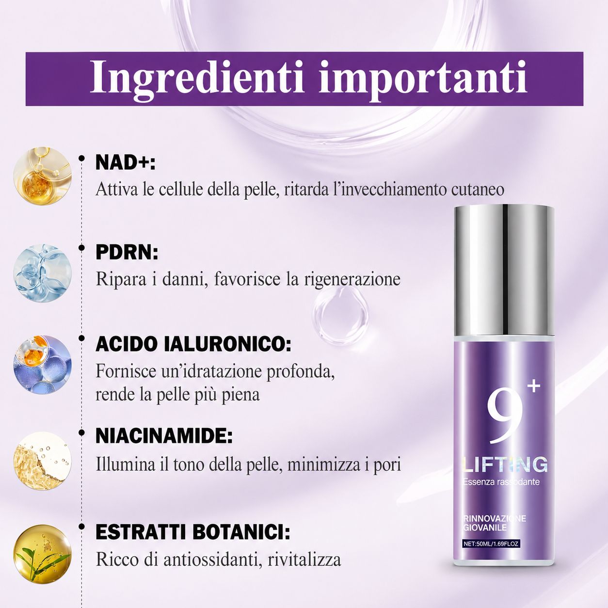 Soleneva Siero Viso Essence NAD+PDRN