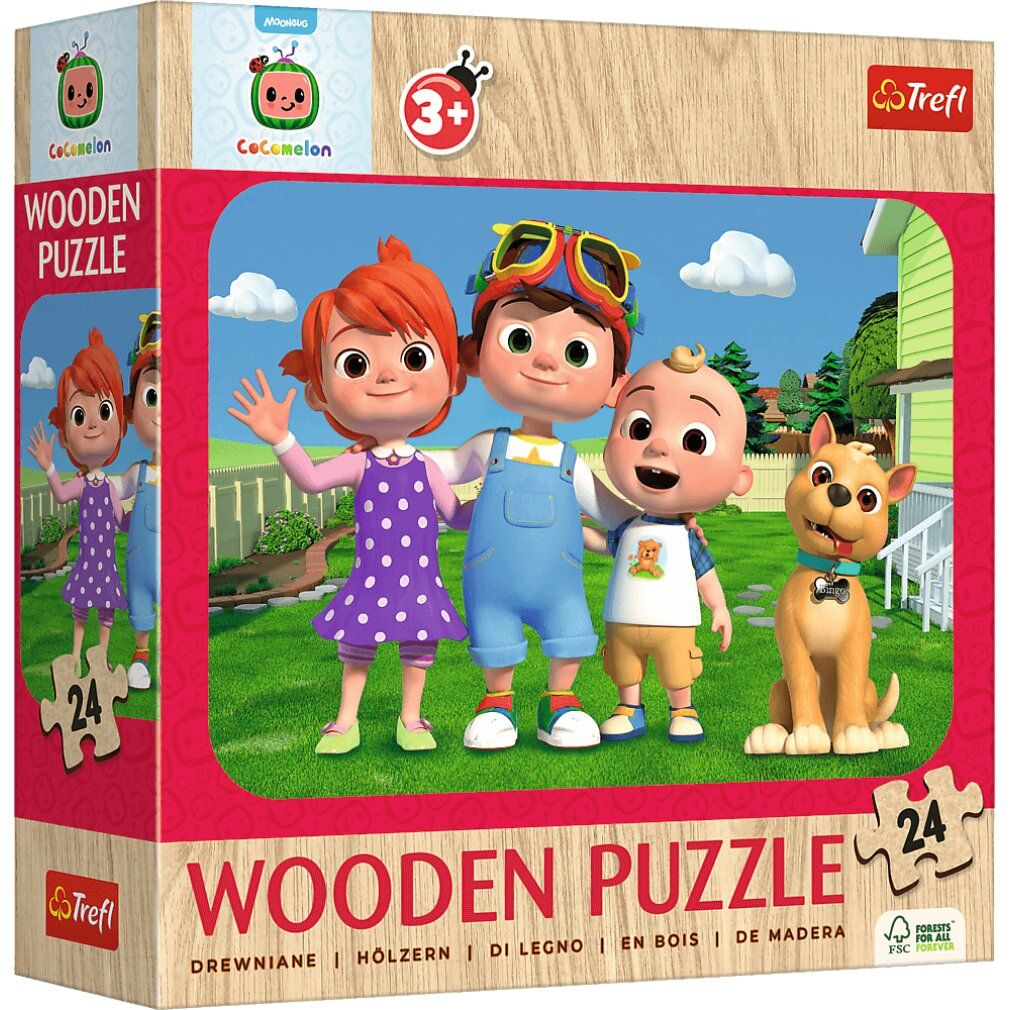 Puzzle in legno trefl Cocomelon: Happy Cocomelon 24 pezzi