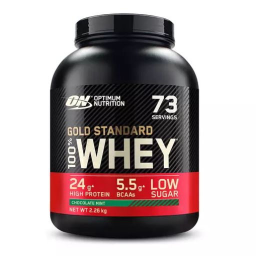 Optimum Nutrition Gold Standard 100% Whey, Menta Cioccolato, 73 porzioni.