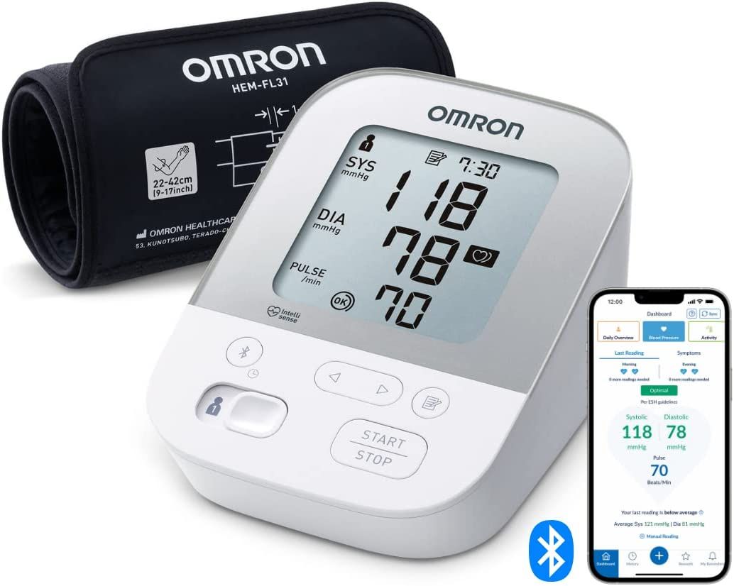 Misuratore di pressione OMRON Smart Automatic per la parte superiore del braccio